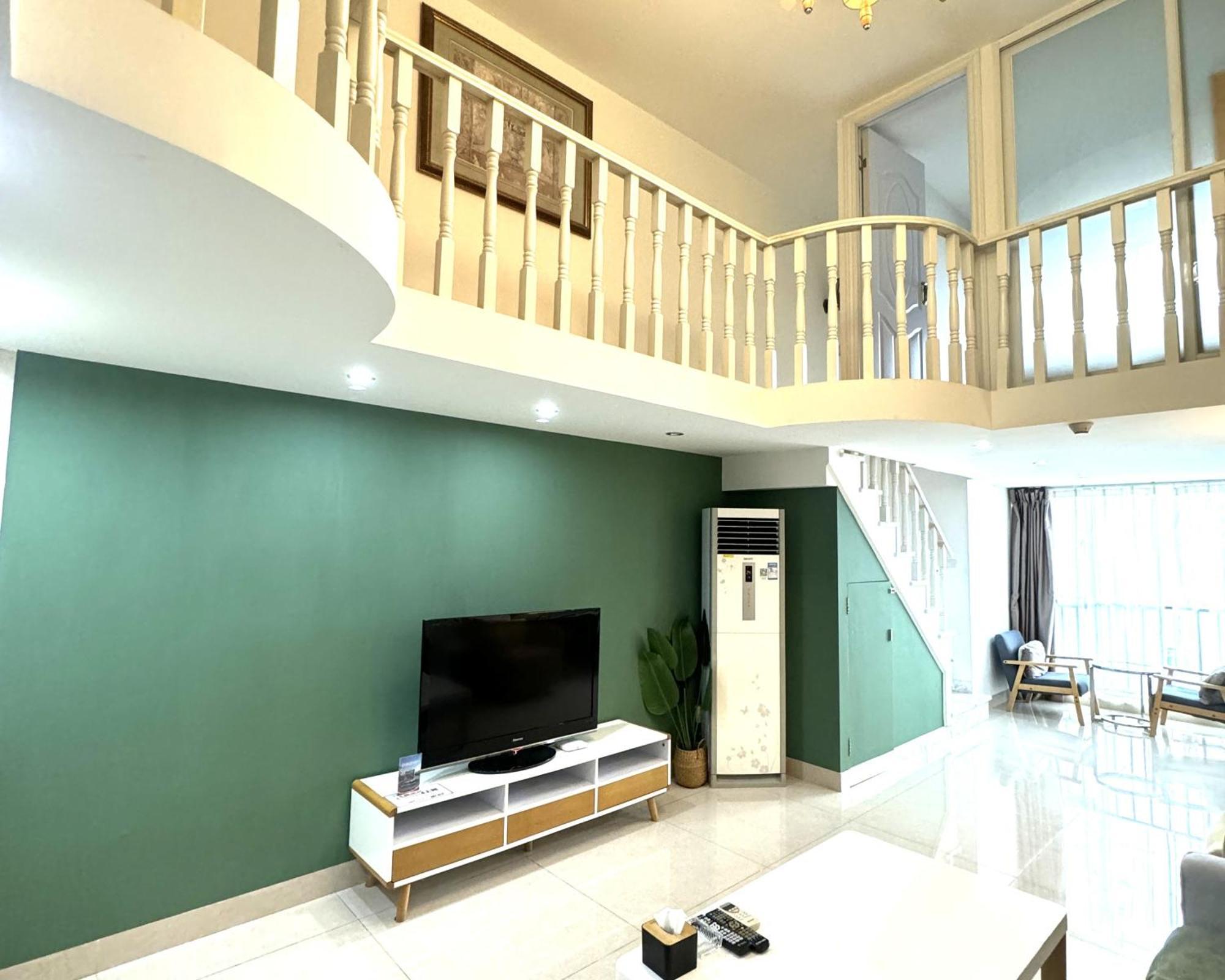 April Fair Duplex Apartment Guagnzhou South Railway Station Min Jie Branch Guangzhou Dış mekan fotoğraf